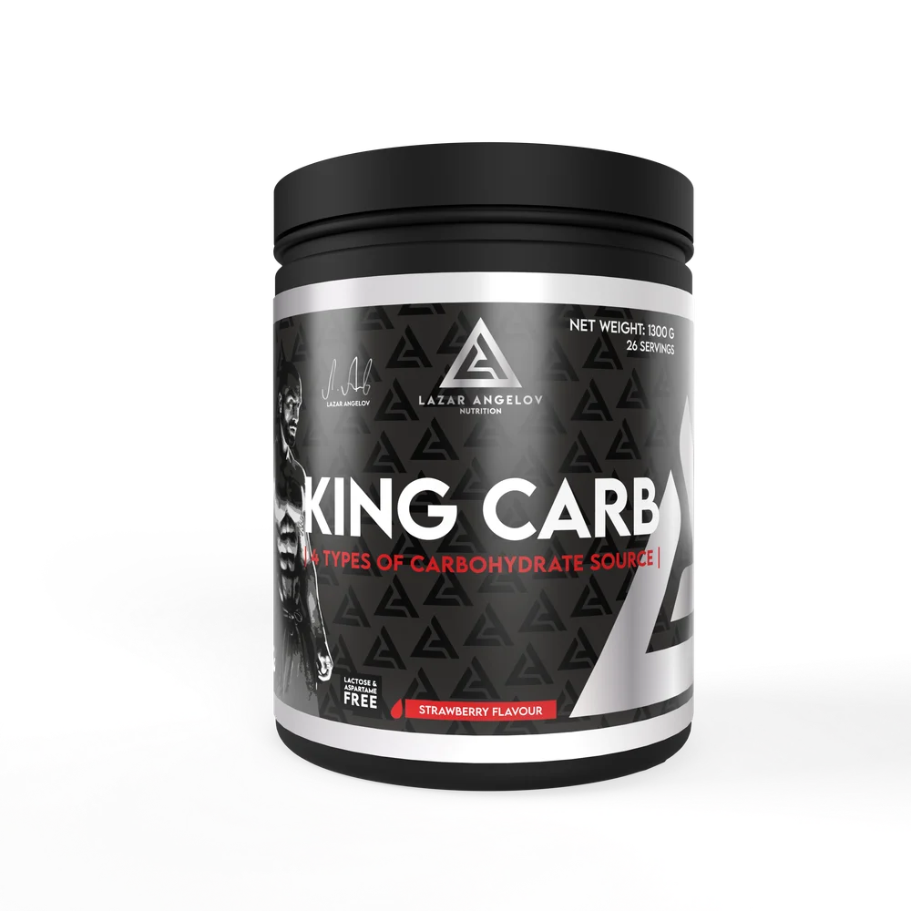 LA Nutrition King Carb gainer drink powder Strawberry - 1300g
